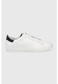 Wojas sneakersy skórzane kolor biały. Nosek buta: okrągły. Zapięcie: sznurówki. Kolor: biały. Materiał: skóra