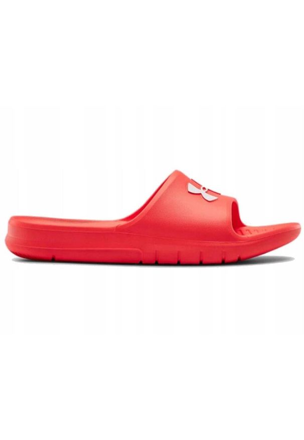 Klapki sportowe basenowe męskie Under Armour UA Locker IV. Kolor: czerwony. Styl: sportowy