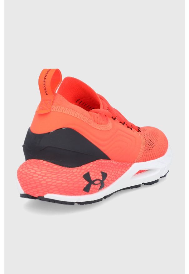 Under Armour - Buty UA HOVR Phantom 2 INKNT. Nosek buta: okrągły. Zapięcie: sznurówki. Kolor: pomarańczowy. Sport: bieganie