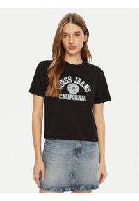 Guess Jeans T-Shirt W5RI43 K8HM0 Czarny Regular Fit. Kolor: czarny. Materiał: bawełna #1