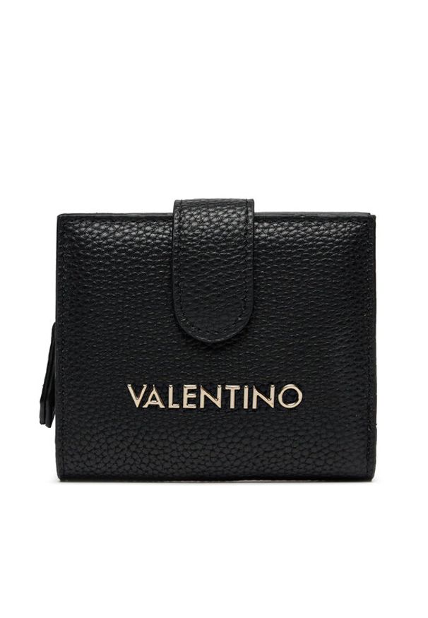 VALENTINO - Valentino Mały Portfel Damski Brixton VPS7LX215 Czarny. Kolor: czarny. Materiał: skóra