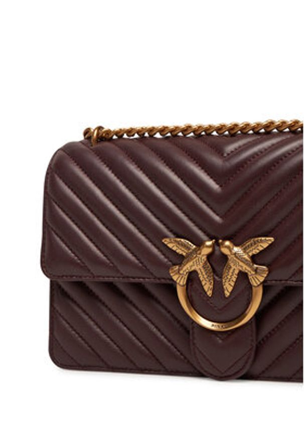 Pinko - PINKO Torebka Love One Classic Dc PE 24 PLTT 100941 A0GK Fioletowy. Kolor: fioletowy. Materiał: skórzane