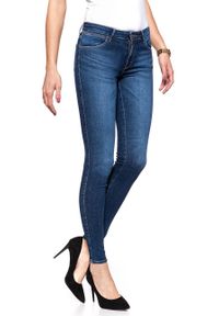 Wrangler - WRANGLER SKINNY BLUE SHADOW W28KFS15J. Wzór: aplikacja #8