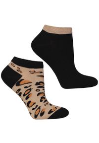 Stylowe Skarpetki Nie Do Pary Damskie Moraj 3 Pary. Kolor: czarny. Materiał: materiał. Wzór: kolorowy, motyw zwierzęcy #3