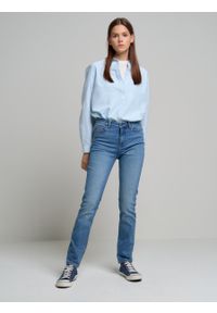 Big-Star - Spodnie jeans damskie z wysokim stanem Katrina High Waist 453. Stan: podwyższony. Kolor: niebieski #4
