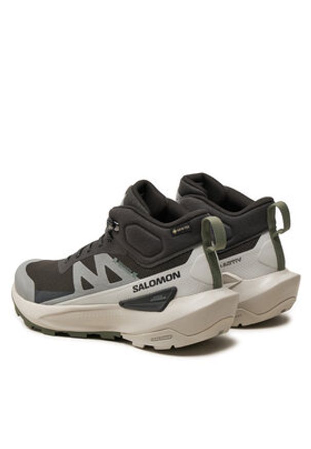 salomon - Salomon Trekkingi Elixir Activ Mid Gore-Tex L47457000 Szary. Kolor: szary. Materiał: materiał. Technologia: Gore-Tex. Sport: turystyka piesza