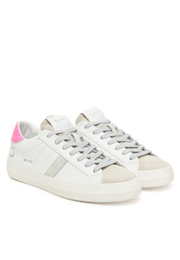 D.A.T.E. Sneakersy Hill Low W421-HL-VC Biały. Kolor: biały. Materiał: skóra