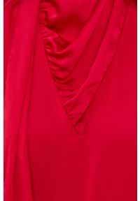 Nissa - NISSA - Bluzka. Okazja: na co dzień. Kolor: czerwony. Materiał: tkanina. Długość rękawa: długi rękaw. Długość: długie. Wzór: gładki. Styl: casual #4