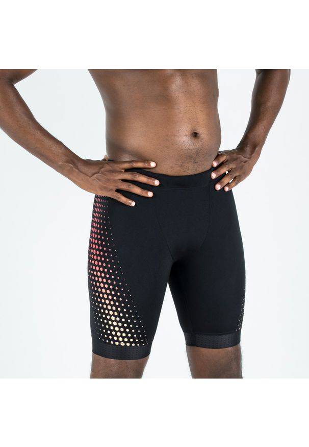 NABAIJI - Spodenki pływackie Jammer męskie Nabaiji Fiti. Kolor: czarny. Materiał: poliamid, poliester, materiał, elastan