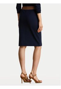 Lauren Ralph Lauren - LAUREN RALPH LAUREN Spódnica ołówkowa 200980024001 Granatowy Slim Fit. Kolor: niebieski. Materiał: wiskoza #4
