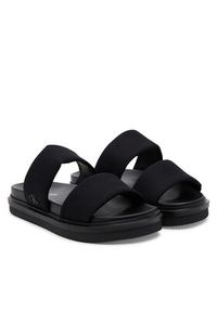 Calvin Klein Jeans Klapki Flat Molded Dbl Bar Sandal Cv YM0YM01222 Czarny. Kolor: czarny. Materiał: materiał #3