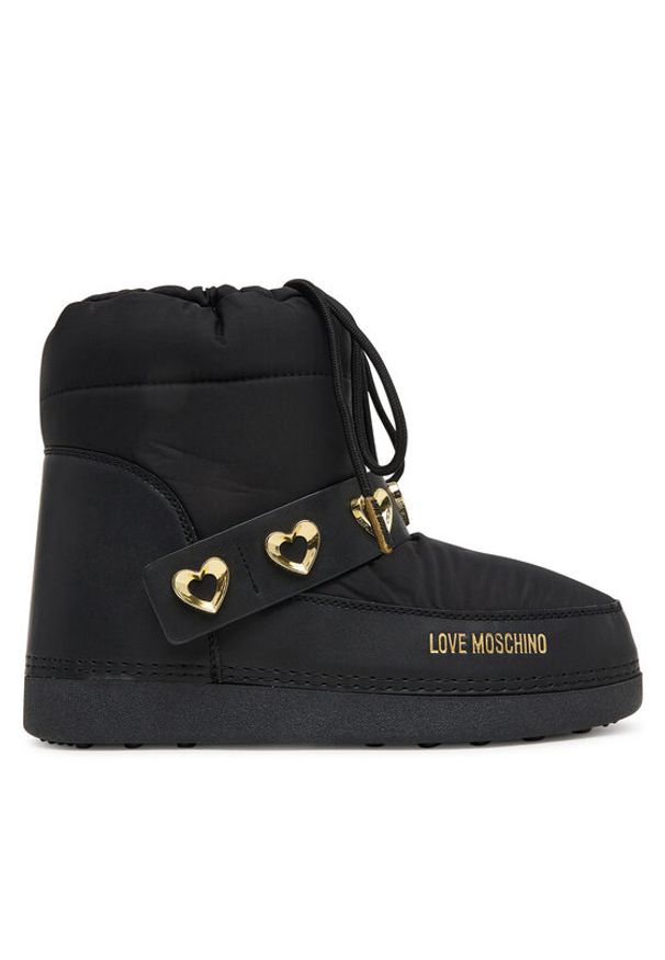 Love Moschino - LOVE MOSCHINO Śniegowce JA24182G0NISD00A Czarny. Kolor: czarny. Materiał: materiał