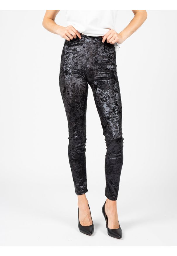 Silvian Heach Legginsy "Satarmi" | CVA22163LE | Kobieta | Czarny. Stan: podwyższony. Kolor: czarny. Materiał: elastan, poliester