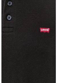 Levi's® - Levi's Polo męskie kolor czarny gładki 35883.0007-Blacks. Okazja: na spotkanie biznesowe, na co dzień. Typ kołnierza: polo. Kolor: czarny. Materiał: materiał, dzianina. Długość: krótkie. Wzór: gładki. Styl: biznesowy, casual #2