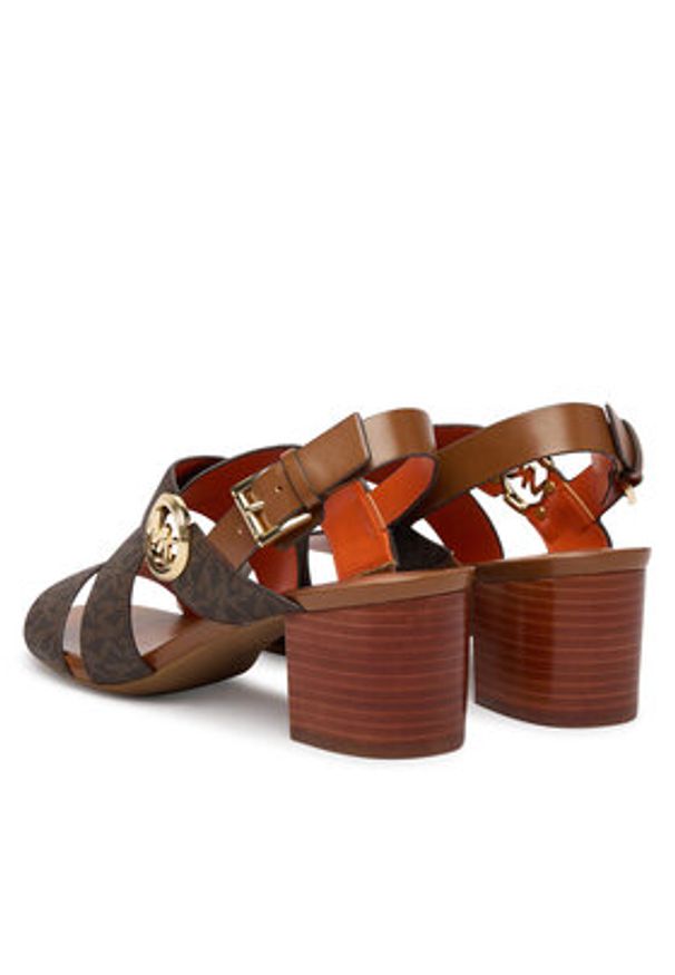 MICHAEL Michael Kors Sandały Vera Flex Mid 40S6VEMS1B Brązowy. Kolor: brązowy. Materiał: skóra