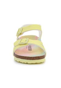 Buty do chodzenia dla dzieci Birkenstock Rio Kids. Kolor: żółty. Materiał: materiał, syntetyk