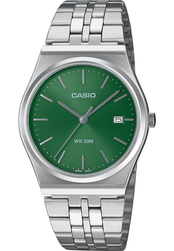 Zegarek Casio Zegarek męski Casio MTP-B145D-3AVEF srebrny. Kolor: srebrny