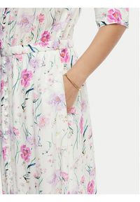 Luisa Spagnoli Sukienka koszulowa Pietanza 543224 Kremowy Regular Fit. Kolor: kremowy. Materiał: jedwab. Typ sukienki: koszulowe #3