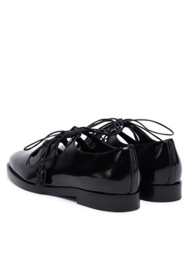 Max Mara Półbuty Ghil 2524526351600 Czarny. Kolor: czarny. Materiał: skóra