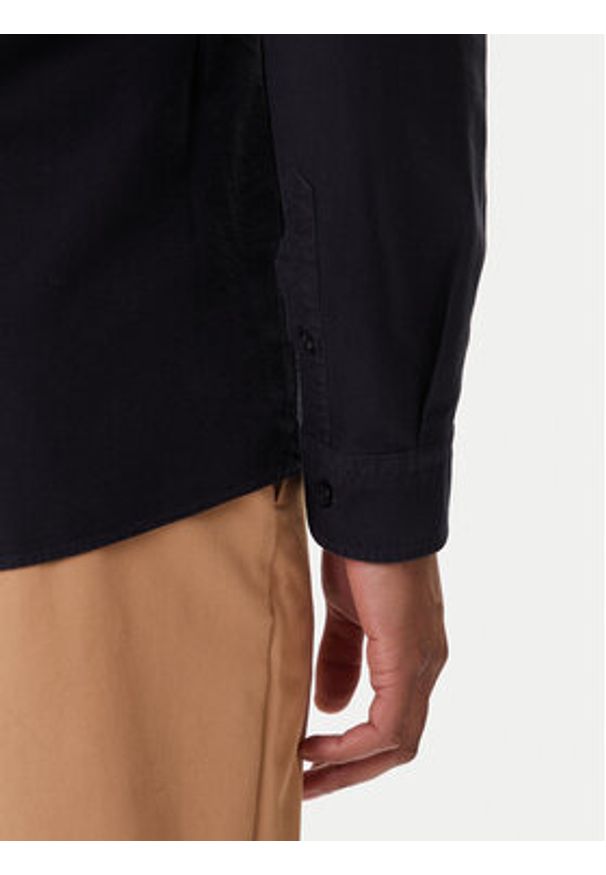 BOSS Koszula H-Roan 50555920 Granatowy Slim Fit. Kolor: niebieski. Materiał: bawełna