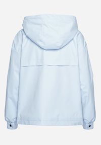 Born2be - Jasnoniebieska Kurtka Wiatrówka z Kieszeniami i Ściągaczami Braliana. Okazja: na spacer. Kolor: niebieski. Materiał: jeans. Styl: elegancki, sportowy #3