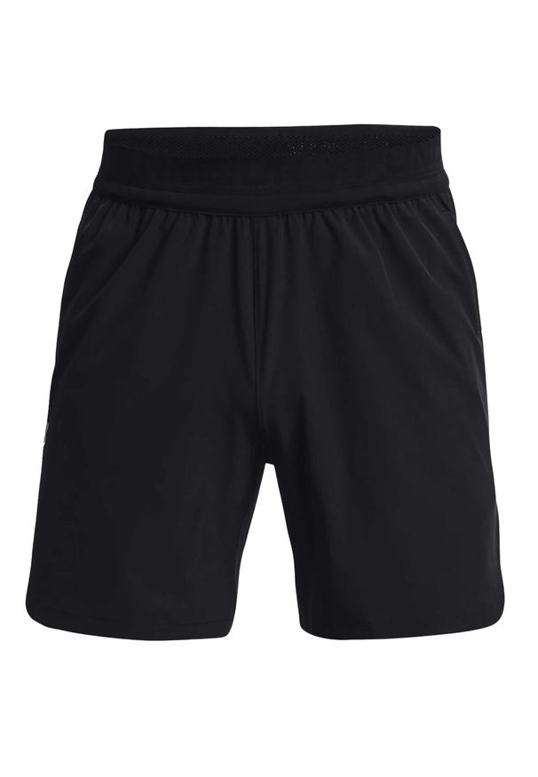 Szorty Under Armour Peak. Kolor: czarny, szary, wielokolorowy. Sport: fitness, bieganie