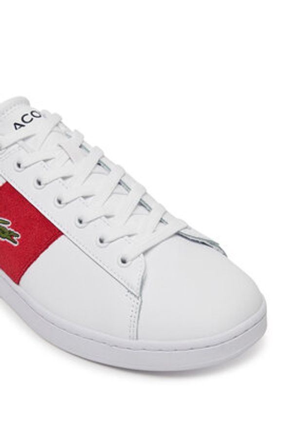 Lacoste Sneakersy Carnaby 7-49SMA0034 Biały. Kolor: biały. Materiał: skóra