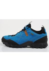 Buty sportowe trekkingowe męskie Aku Nativa Gore-tex skóra wygodne. Kolor: niebieski. Materiał: skóra. Technologia: Gore-Tex