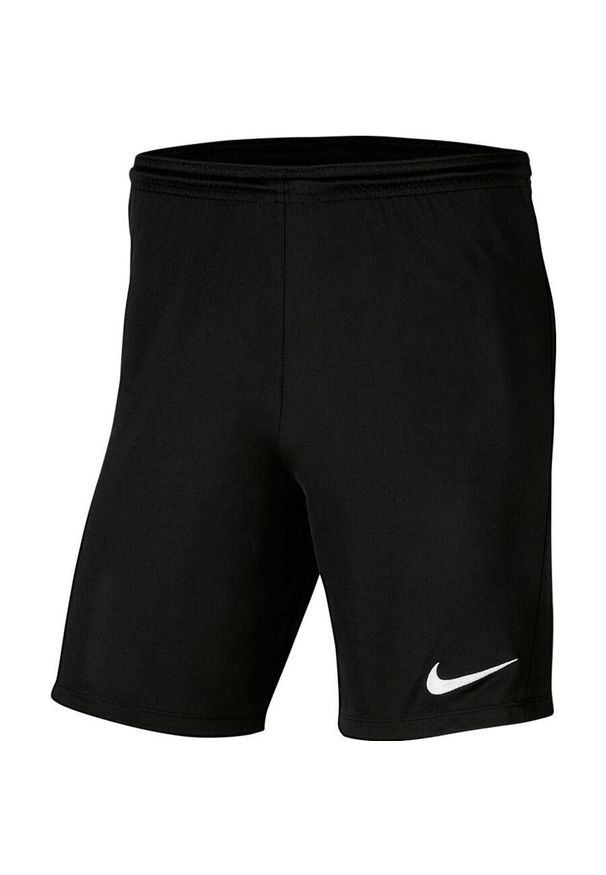 Spodenki piłkarskie męskie Nike Dry Park III treningowe szybkoschnące Dri Fit. Kolor: czarny. Technologia: Dri-Fit (Nike). Sport: piłka nożna