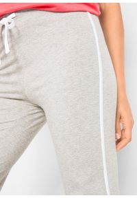 bonprix - Dżersejowe spodnie z bawełny ze stretchem (2 pary). Kolor: czarny. Materiał: jersey, bawełna. Styl: sportowy #2