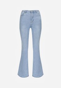 Renee - Jasnoniebieskie Jeansy Dzwony High Waist Briris. Okazja: do pracy, na co dzień, na spotkanie biznesowe. Stan: podwyższony. Kolekcja: dla wysokich. Kolor: niebieski. Sezon: lato. Styl: elegancki, biznesowy, casual #7