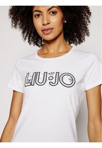 Liu Jo Sport T-Shirt TA1026 J5003 Biały Regular Fit. Kolor: biały. Materiał: bawełna. Styl: sportowy #4