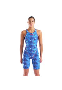 Strój startowy Arena Powerskin ST NEXT Damski Open Back Splashy. Kolor: niebieski #1