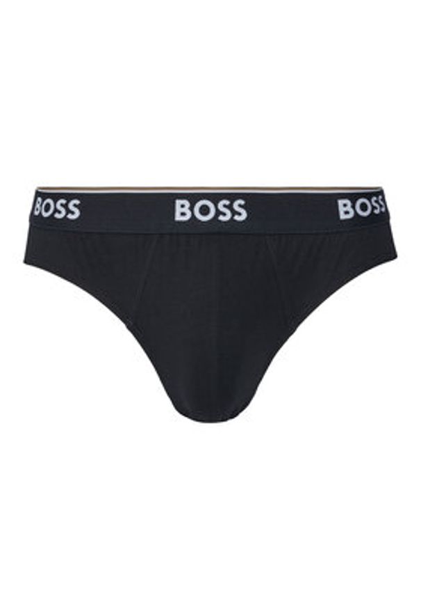 BOSS Komplet 3 par slipów 50531681 Czarny. Kolor: czarny. Materiał: bawełna