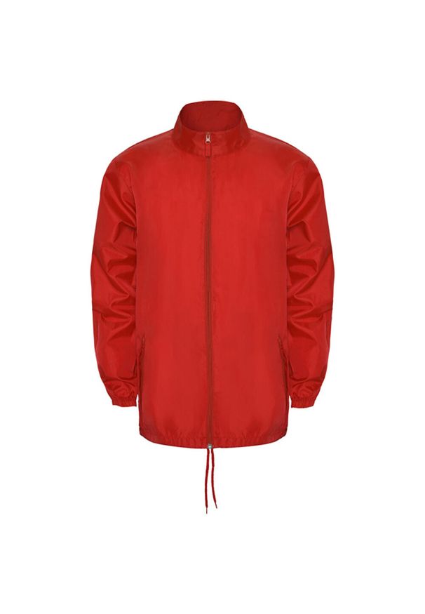 ROLY - Męski Płaszcz Przeciwdeszczowy Island. Kolor: czerwony. Sport: turystyka piesza