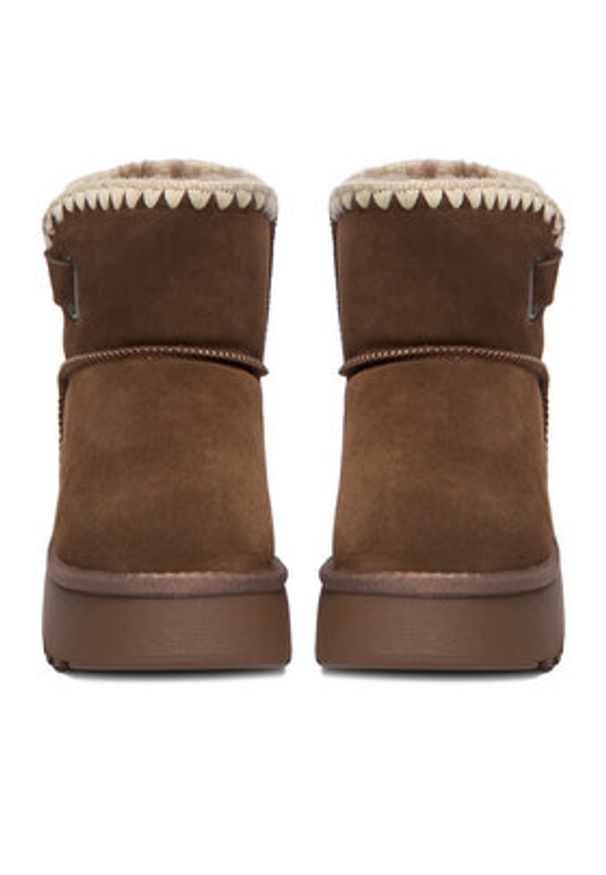 Badura Śniegowce EO-ANGELA-TS6296-01 Brązowy. Kolor: brązowy. Materiał: zamsz, skóra