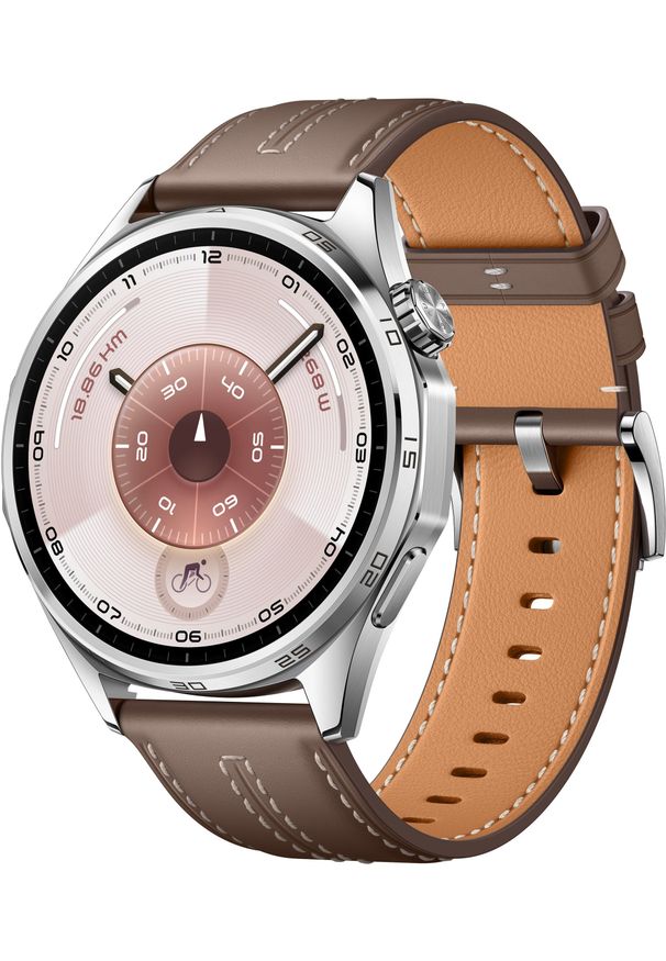 HUAWEI - Smartwatch Huawei Watch GT6 46mm Classic Brązowy (Atum-B19L). Rodzaj zegarka: smartwatch. Kolor: brązowy