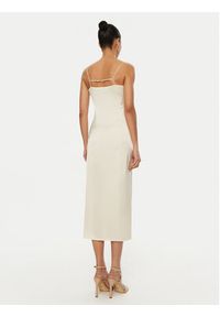 JACQUEMUS Sukienka koktajlowa 24E241DR100 Écru Regular Fit. Materiał: wiskoza. Styl: wizytowy #2