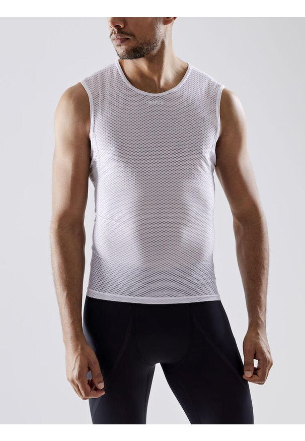 Tank top Craft cool mesh superlight. Kolor: biały. Materiał: mesh. Długość rękawa: bez rękawów. Styl: sportowy