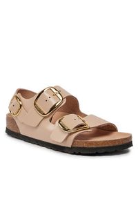 Birkenstock Sandały Milano 1026484 Beżowy. Kolor: beżowy. Materiał: skóra