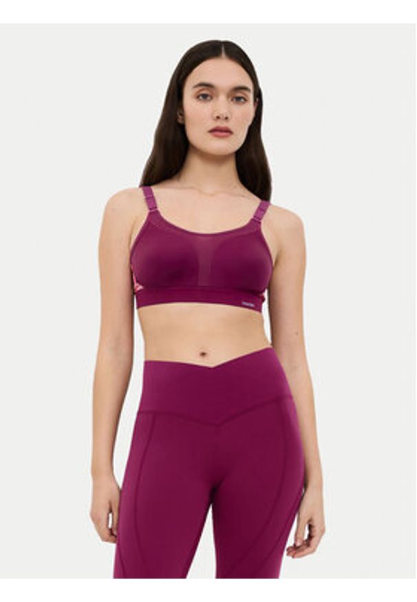 Triumph Biustonosz sportowy Triaction Extreme Lite 10163839 Bordowy. Kolor: czerwony. Materiał: syntetyk