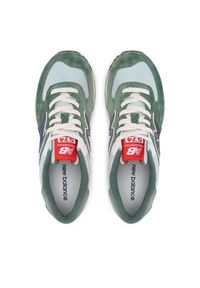 New Balance Sneakersy U574HGB Zielony. Kolor: zielony. Materiał: zamsz, skóra. Model: New Balance 574 #2