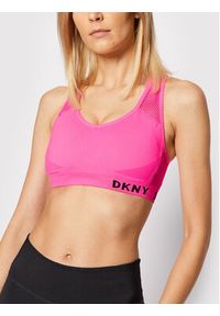 DKNY Sport Biustonosz sportowy DP1T5945 Różowy. Kolor: różowy. Materiał: syntetyk #4