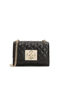 Kazar - Skórzana torebka na łańcuszku z pikowaniem. Kolor: czarny. Materiał: skórzane. Styl: wizytowy, klasyczny, elegancki. Rodzaj torebki: na ramię #1