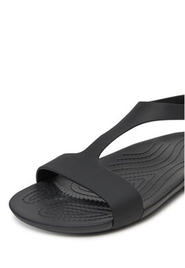 Crocs Sandały SERENA SANDAL 205469-060 Czarny. Kolor: czarny. Materiał: materiał, syntetyk