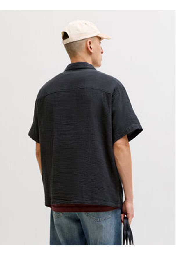 Jack & Jones Koszula Nantucket Double 12291812 Czarny Regular Fit. Kolor: czarny. Materiał: bawełna