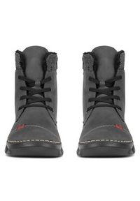 Rieker Trzewiki 55031-45 Szary. Kolor: szary. Materiał: materiał #6