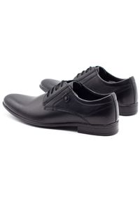 KOMODO Wizytowe buty męskie 850 czarny mat czarne. Okazja: na co dzień. Kolor: czarny. Styl: wizytowy #2