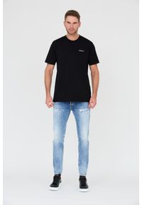 OFF-WHITE Czarny męski t-shirt, Rozmiar S. Kolor: czarny