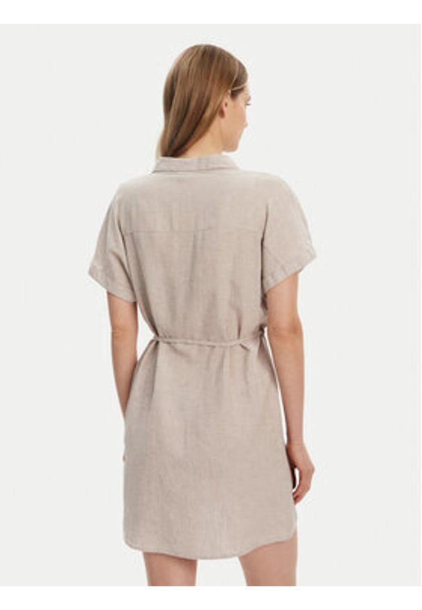 Vero Moda Sukienka letnia Linn 10323027 Szary Relaxed Fit. Kolor: szary. Materiał: wiskoza. Sezon: lato